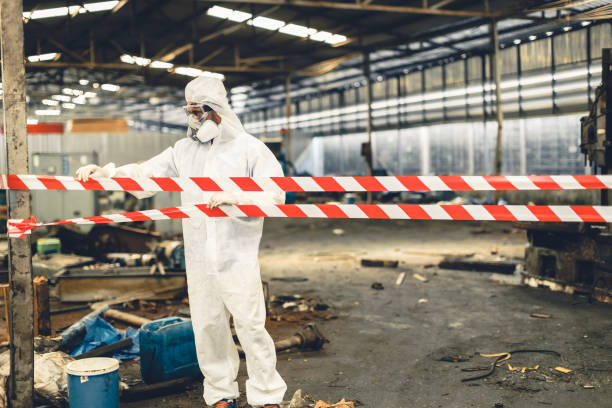 Professional Biohazard technician working in Hartsville, SC